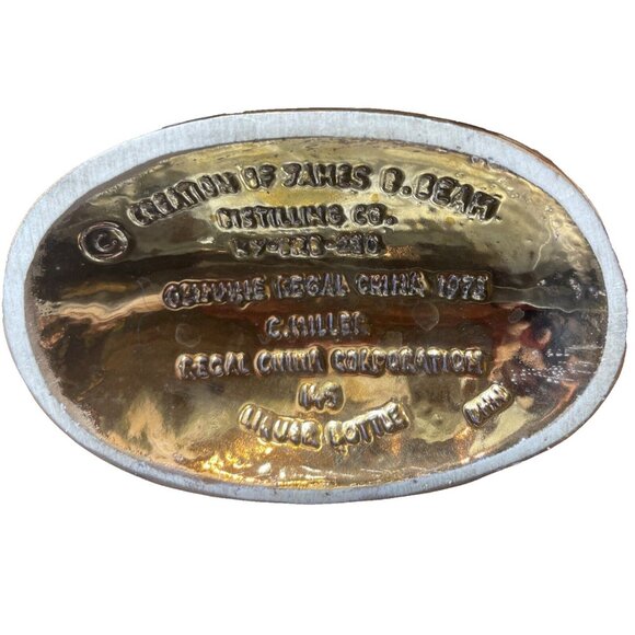 VTG James B. Bean Floral Regal China 1975 Bourbon Whiskey Decanter Empty Bottle - Picture 12 of 12